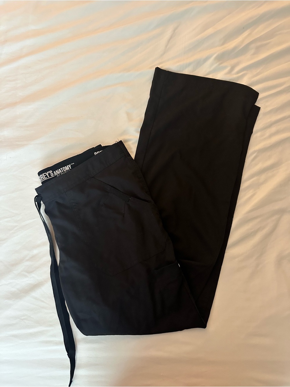 GREY'S ANATOMY Women’s Black Drawstring Scrub Pants